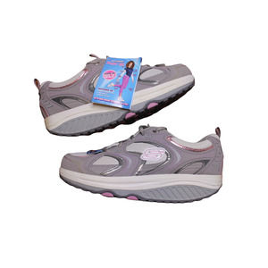 VTG NWT GRAY & PINK SKECHERS SHAPE UPS sz 10 womens